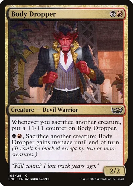 Body Dropper, Magic card SNC 168 — Streets of New Capenna set