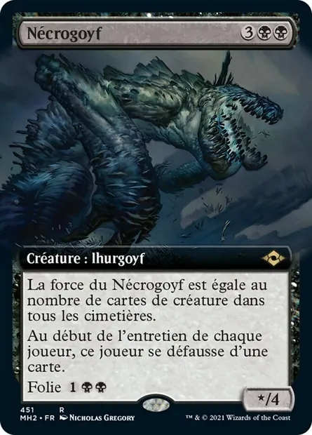 Nécrogoyf, carte Magic MH2 451 — extension Horizons du Modern 2
