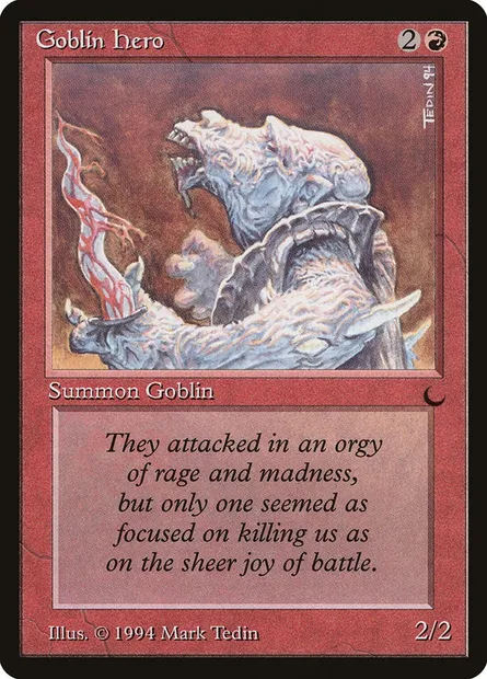 Goblin Hero, Magic card DRK 66 — The Dark set