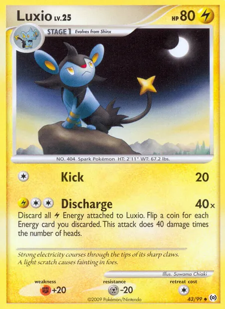 Luxio, Pokémon card AR 43 — Arceus set