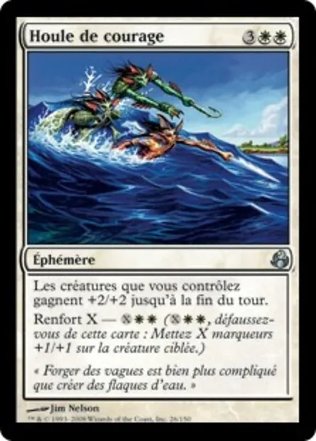 Houle de courage, carte Magic MOR 26 — extension Leveciel