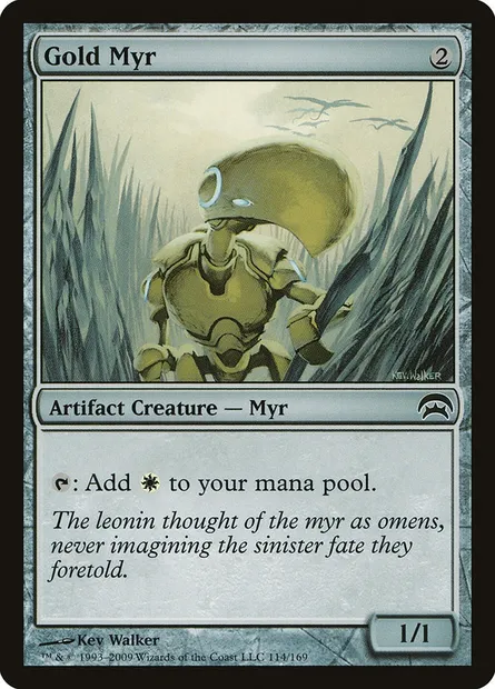 Myr doré, carte Magic HOP 114 — extension Planechase