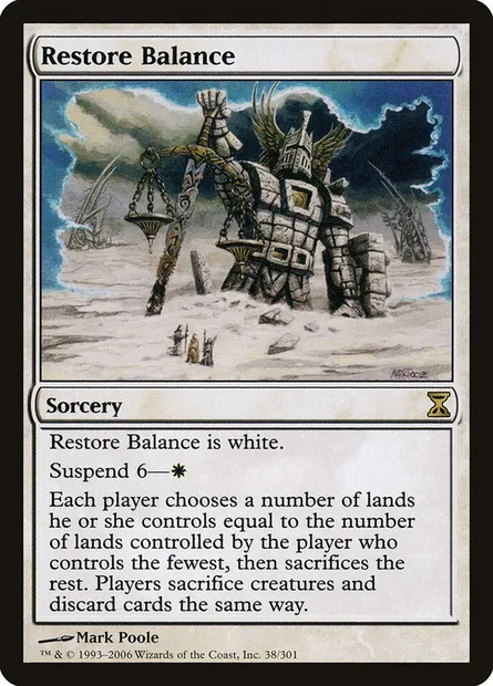 Restore Balance, Magic card TSP 38 — Time Spiral set