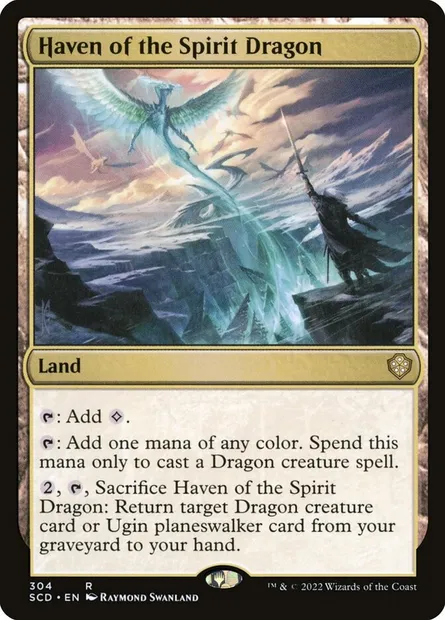 Haven of the Spirit Dragon, Magic card SCD 304 — Starter Commander Decks set