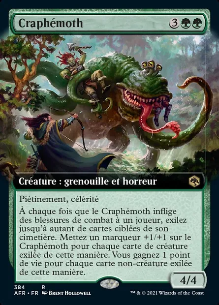 Craphémoth, carte Magic AFR 384 — extension Forgotten Realms: Aventures dans les Royaumes Oubliés