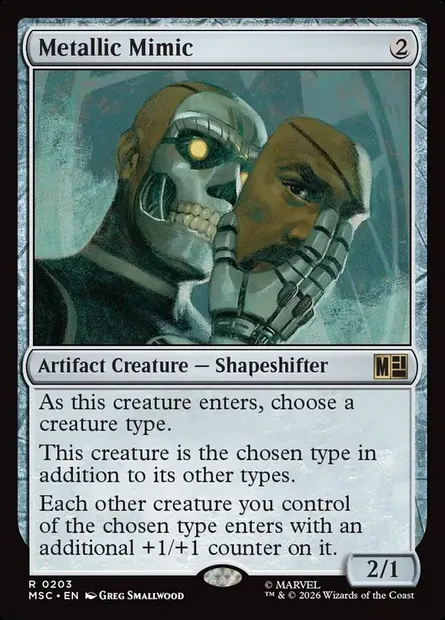 Metallic Mimic, Magic card MSC 203 — Marvel Super Heroes Commander set
