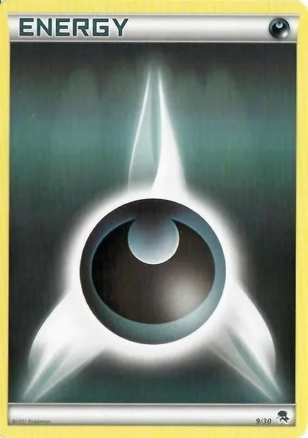 Énergie Obscurité, carte Pokémon TK5Z 009 — extension BW Trainer Kit Zoroark