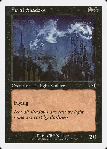 Feral Shadow, Magic card 6ED 131 — Classic Sixth Edition set