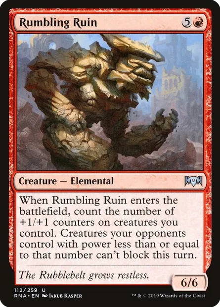 Rumbling Ruin, Magic card RNA 112 — Ravnica Allegiance set