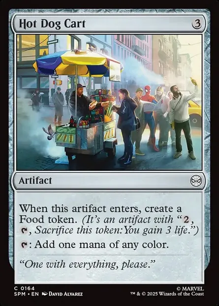 Hot Dog Cart, Magic card SPM 164 — Marvel's Spider-Man set