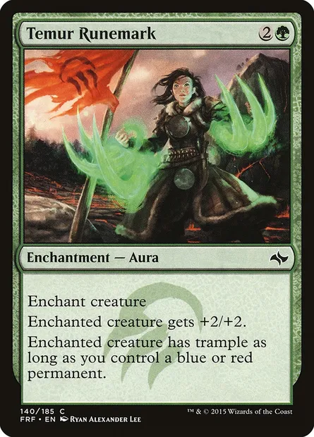 Temur Runemark, Magic card FRF 140 — Fate Reforged set