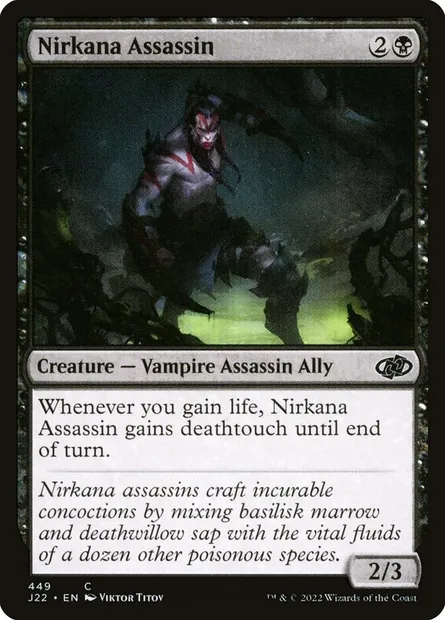 Nirkana Assassin, Magic card J22 449 — Jumpstart 2022 set