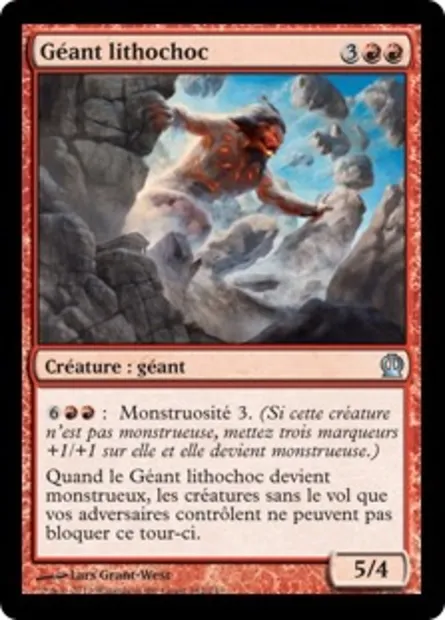 Géant lithochoc, carte Magic THS 142 — extension Theros