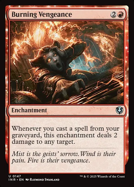Vengeance brûlante, carte Magic INR 147 — extension Innistrad Remastered