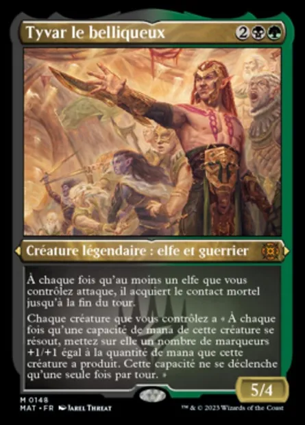 Tyvar le belliqueux, carte Magic MAT 148 — extension L'invasion des machines : le jour d'après