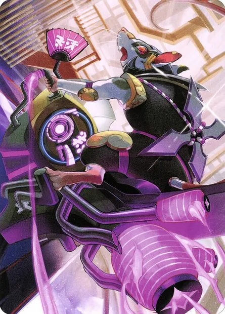 Nashi, Moon Sage's Scion // Nashi, Moon Sage's Scion, Magic card ANEO 59 — Neon Dynasty Art Series set