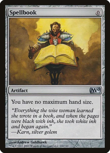 Spellbook, Magic card M10 220 — Magic 2010 set
