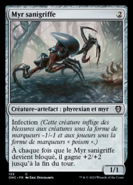 Myr sanigriffe, carte Magic ONC 133 — extension Phyrexia: All Will Be One Commander