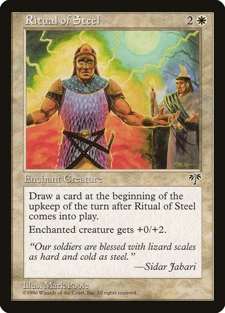 Ritual of Steel, Magic card MIR 36 — Mirage set