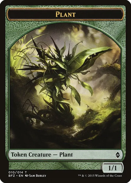 Plant, Magic card TBFZ 10 — Battle for Zendikar Tokens set