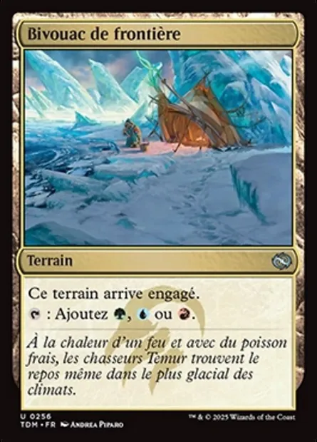 Bivouac de frontière, carte Magic TDM 256 — extension Tarkir: Dragonstorm