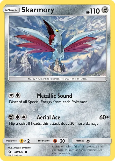 Skarmory, Pokémon card SUM 88 — Sun & Moon set