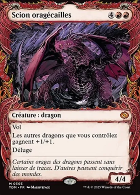 Scion oragécailles, carte Magic TDM 303 — extension Tarkir: Dragonstorm