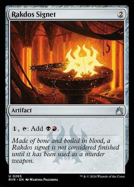 Rakdos Signet, Magic card RVR 265 — Ravnica Remastered set