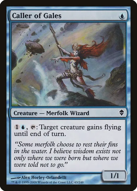 Caller of Gales, Magic card ZEN 43 — Zendikar set
