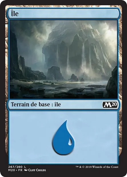 Île, carte Magic M20 267 — extension Core Set 2020