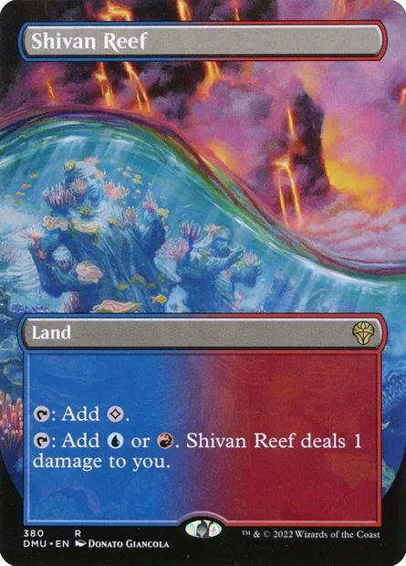 Shivan Reef, Magic card DMU 380 — Dominaria United set