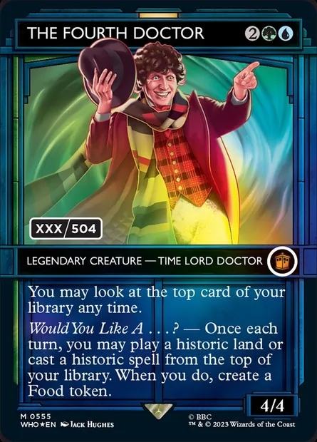 The Fourth Doctor, Magic card WHO 555z — Doctor Who set