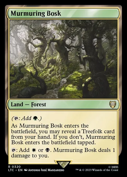 Murmuring Bosk, Magic card LTC 320 — Tales of Middle-earth Commander set