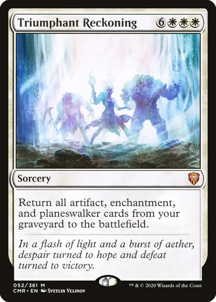Triumphant Reckoning, Magic card CMR 52 — Commander Legends set