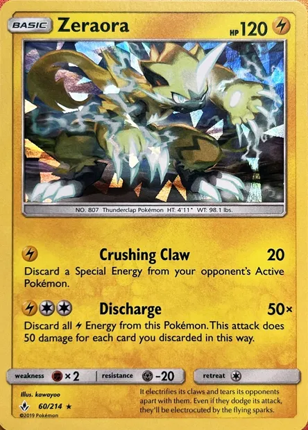 Zeraora, carte Pokémon TDX 060-3 — extension Theme Deck & Blisters Exclusives