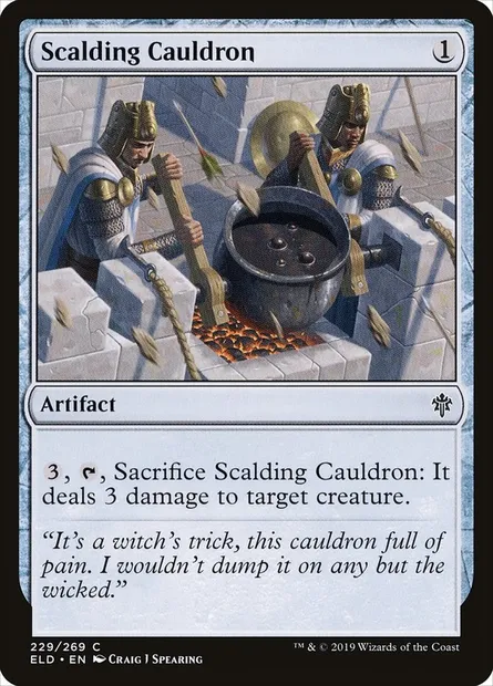 Scalding Cauldron, Magic card ELD 229 — Throne of Eldraine set