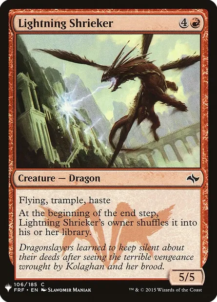 Lightning Shrieker, Magic card PLST FRF-106 — The List set