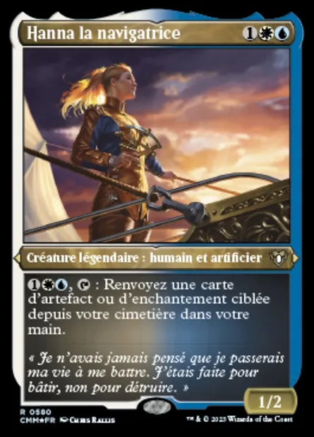 Hanna la navigatrice, carte Magic CMM 580 — extension Commander Masters