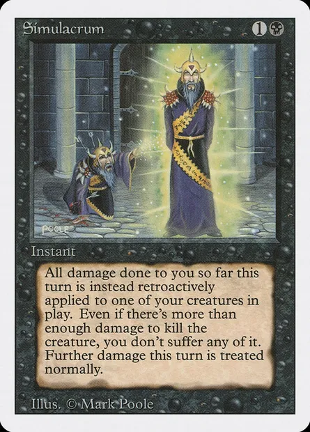 Simulacrum, Magic card 3ED 130 — Revised Edition set