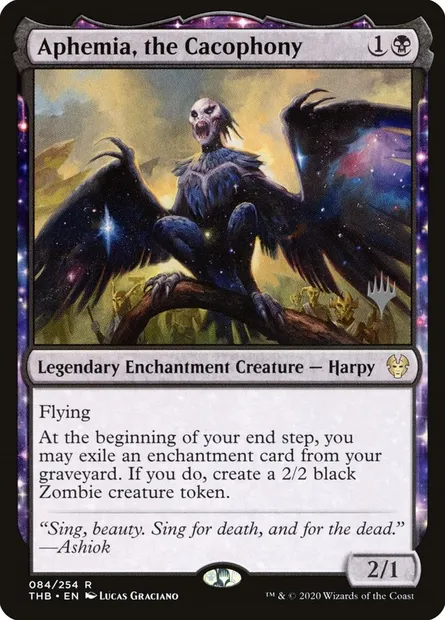 Aphemia, the Cacophony, Magic card PTHB 84p — Theros Beyond Death Promos set