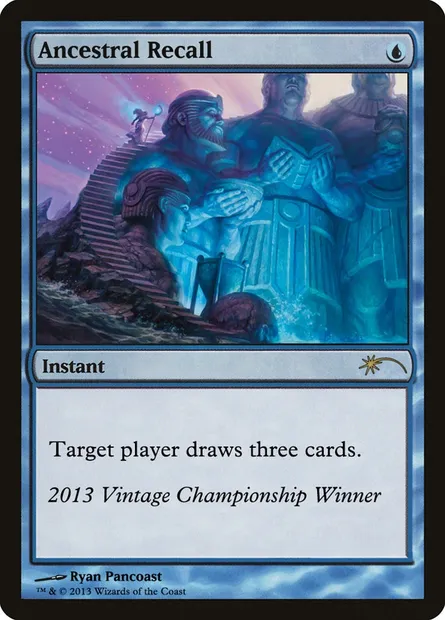 Ancestral Recall, Magic card OVNT 2013 — Vintage Championship set