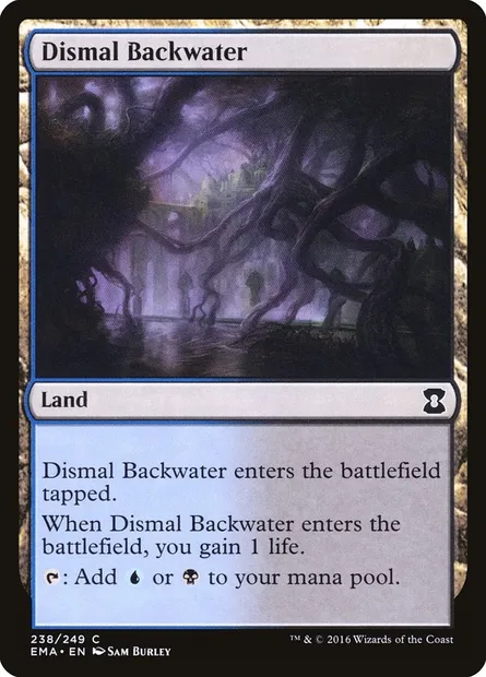 Dismal Backwater, Magic card EMA 238 — Eternal Masters set