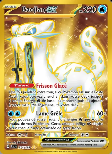 Baojian-ex, carte Pokémon PAL 274 — extension Évolutions à Paldea