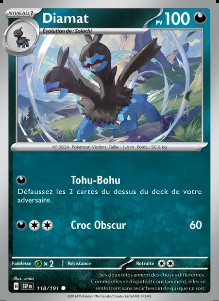 Diamat, carte Pokémon SSP 118 — extension Étincelles Déferlantes