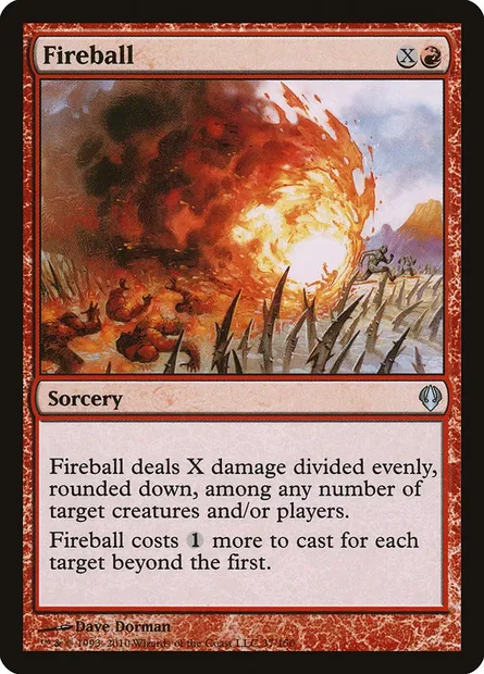 Boule de feu, carte Magic ARC 37 — extension Archenemy