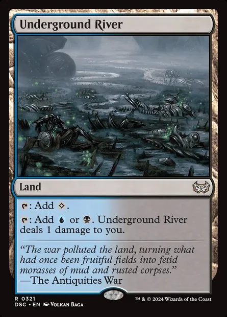 Underground River, Magic card DSC 321 — Duskmourn: House of Horror Commander set