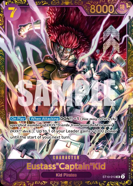 Eustass "Captain" Kidd, carte One Piece ST10-013 — extension The Three Captains