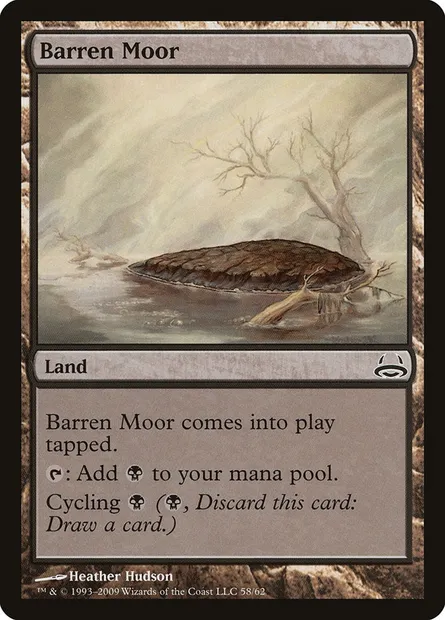 Barren Moor, Magic card DDC 58 — Duel Decks: Divine vs. Demonic set