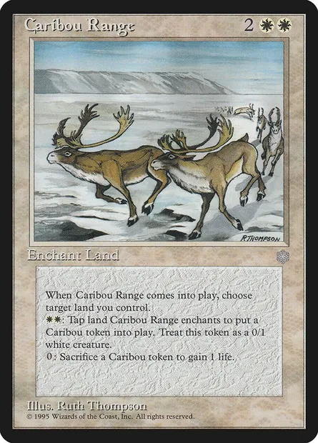 Caribou Range, Magic card ICE 11 — Ice Age set