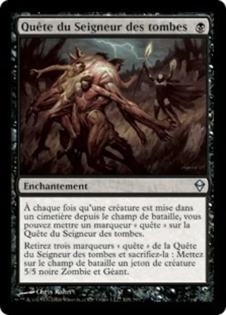 Quête du Seigneur des tombes, carte Magic ZEN 108 — extension Zendikar